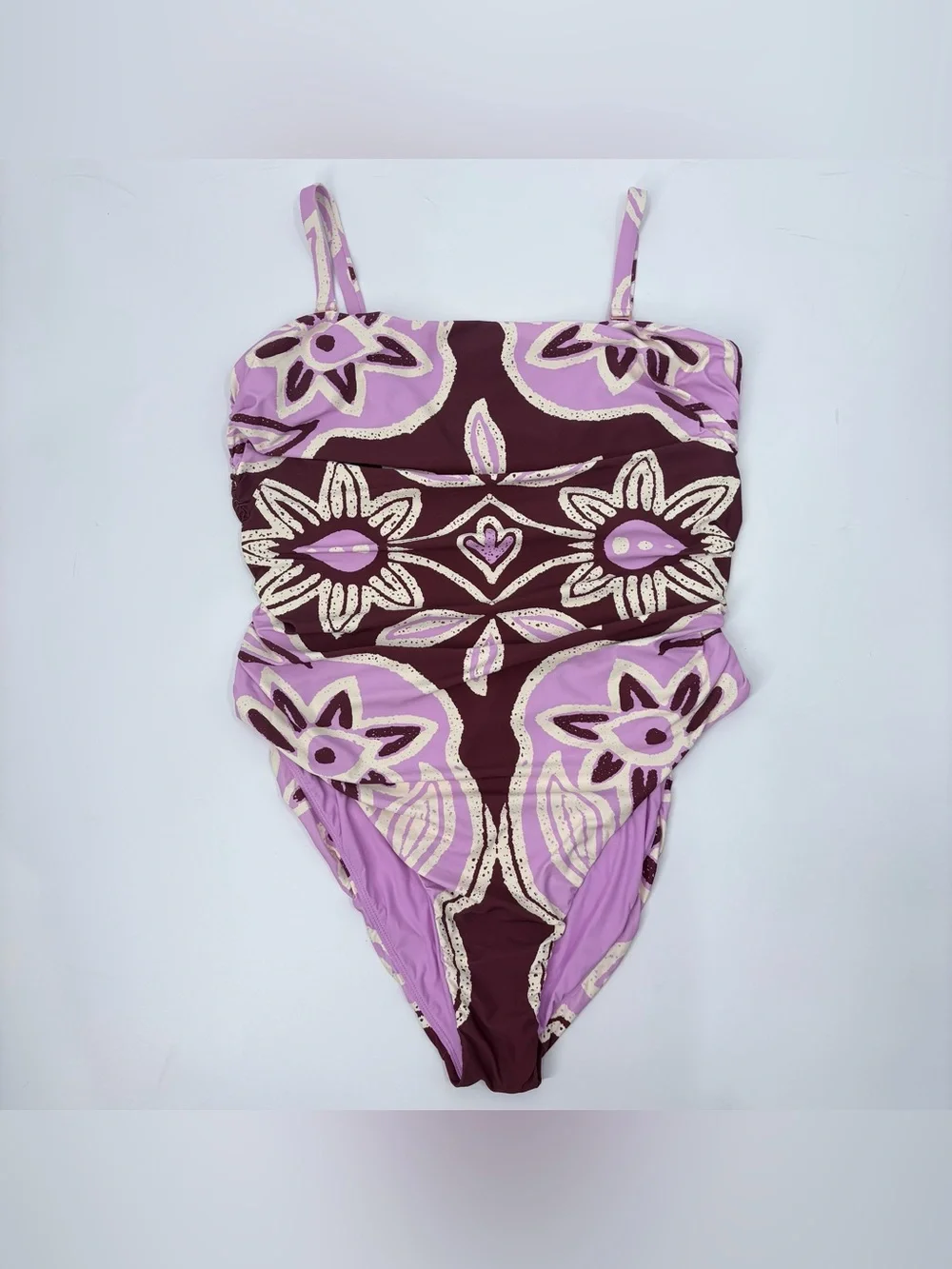 Anthropologie Celandine Jackson Side-Ruched One-Piece Swimsuit